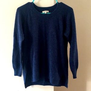 Madewell blue wool blend sweater